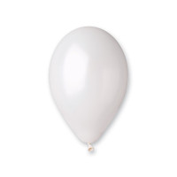 Sachet de 50 Ballons Métallisés Blancs Diam 30Cm Cir 85Cm -29 123DEG-8021886112900-10001852
