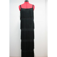 Robe longue noir franges Charleston - Location déguisement adulte DGZL-200091 de Non