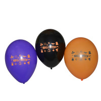 Sachet de 6 Ballons Halloween 3 Couleurs Assorties 123DEG-8021886305937-10001921