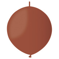 Sachet de 50 Ballons Ronds avec Lien Chocolat Diam 33Cm -48 123DEG-8021886134803-10001772