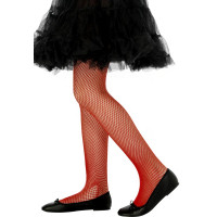 Collants Enfant résille Rouges Taille 2/5 Ans 123DEG-1002437-10032766