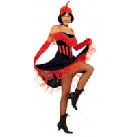 Cancan girl rouge - location déguisement adulte  DGZL-200316 de Non