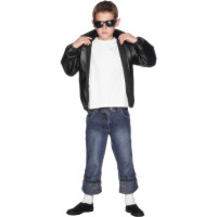 Blouson Licence Grease T-Bird Enfant Noir 7-9 Ans 123DEG-5020570274910-9-10025340