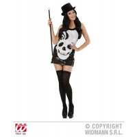 Déguisement Paillettes Miss Skull Taille S 123DEG-8003558945610-10013680