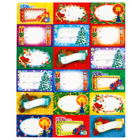 Planche de 18 Etiquettes Pour Nom sur Cadeau Noel 123DEG-3660495506899-10016938