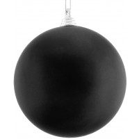 Boule Plastique Unie 100Mm Noir Mat 123DEG-1002125-10032454