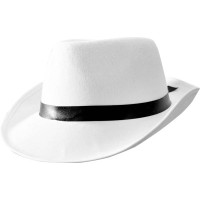 Chapeau Al Capone Blanc 123DEG-3700393605413-10011283
