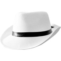 Chapeau Al Capone Blanc 123DEG-3700393605413-10011283