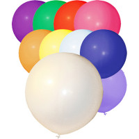 Sachet de 50 Ballons Géant Multicolore Diam 48cm Cir 150cm -80 123DEG-8021886158007-10002305