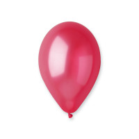 Sachet de 100 Ballons Métallisés Rouge Diam 30Cm Cir 85Cm -53 123DEG-8021886115314-10001845