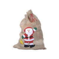 Hotte de Père Noel en Jute Décorée 50X70cm 123DEG-3700638225703-10022378