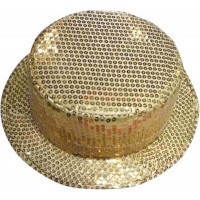 Canotier Cabaret Paillettes Or 123DEG-3700638203220-10011350